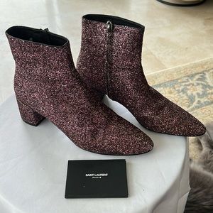 YSL Sparkling Booties!!! Great condition!